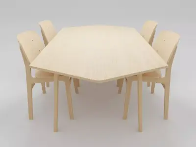 Dining Table Set 3D model