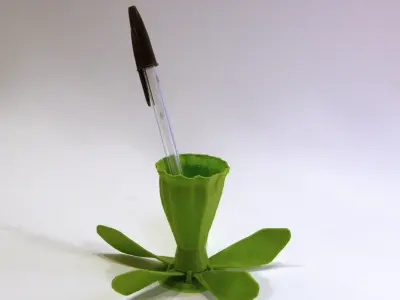 DAFFODIL pen holder in shape of flower 3D print model