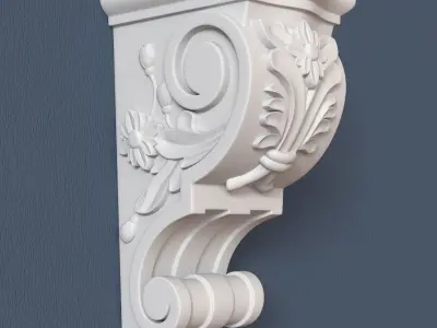 Decorative Corbel 3D model 16
