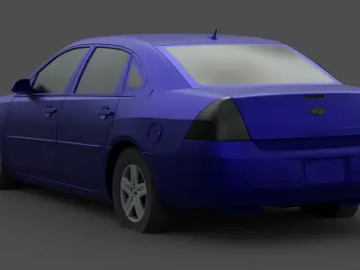 Chevrolet Impala 3D Model High-Quality Classic Car Low-poly 3D model