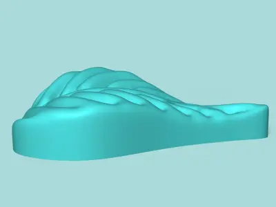 Heart Philodendron Leaf - Silicone Mold Maker - Template 3D print model