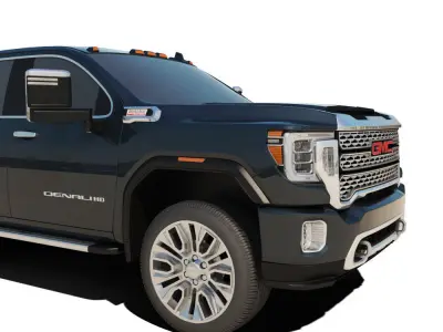 2020 Gmc Sierra Denali 2500 Hd Dual Wheels 3D model