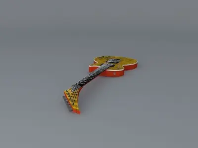 Gibson Jackson style guitar Free 3D model