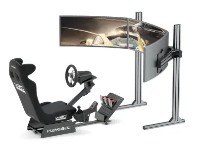 Playseat Driving Simulator Seat and Monitor 3D model