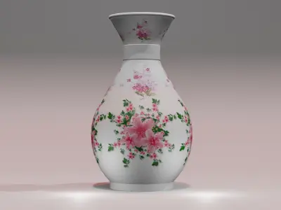 Vase 3D Model chinese Free 3D model