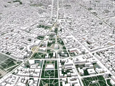 Cityscape Sofia Bulgaria 3D model