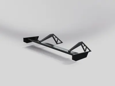 spoiler combo rear LIFT 3D model