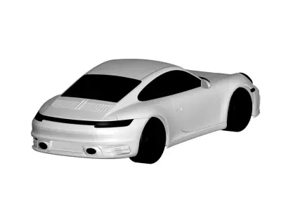 Porsche 911 carrera S 3D model purchase