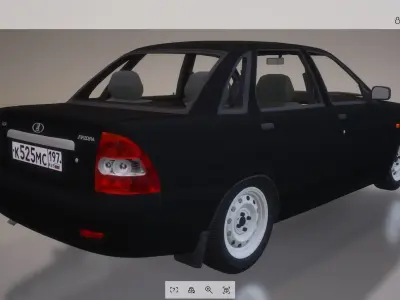 Lowpoly Car 02 Low-poly 3D model