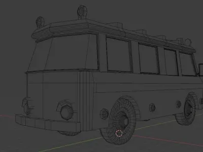 LOWPOLY   SIMPLE VEHICLE 3D model