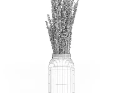 Purple Lupine in a Jar 3D model