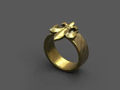 High-Quality 3D Ring Model Low-poly 3D model 16