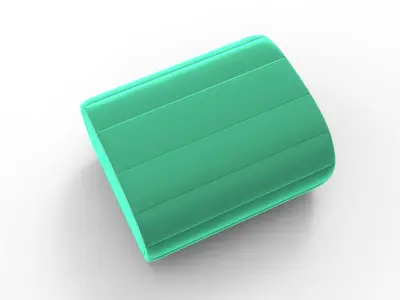 Jule Pouf Low-poly 3D model