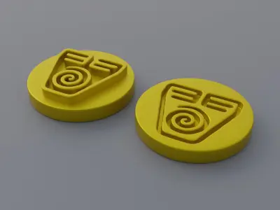 Avatar Elemental Symbols 3D print model