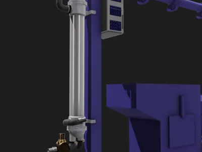 Engine Dyno set scale model 3D print model