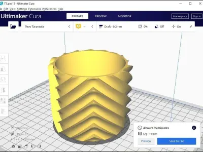 pot planter 12 3D print model