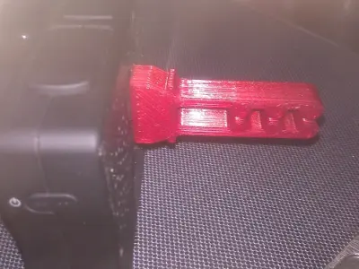 ventclip plastic piece on table 3D model