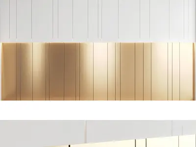 Decorative wall panel set 19 3D model