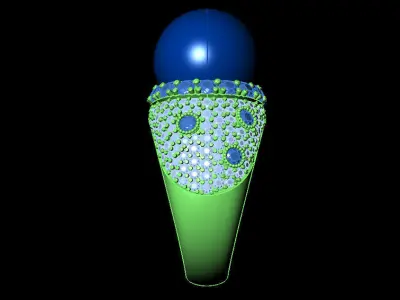 Ring - Pearl and Diamonds 3D print model