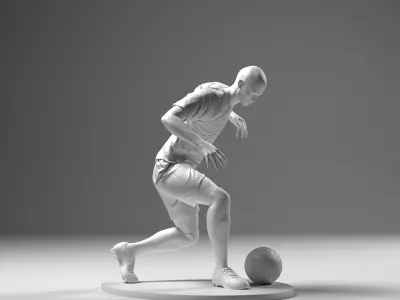 Footballer 04 RiseUp 01 Stl 3D print model