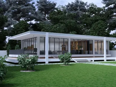 Minimalist House 3D model