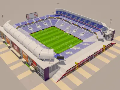 Soccer Stadium 3D model order