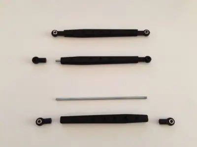 Axial SCX10 Lower Control Arm 121mm Honcho Jeep JKU wheelbase 3D print model