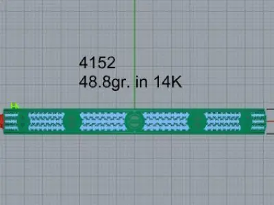 Love Bangle Bracelet 4152 3D print model