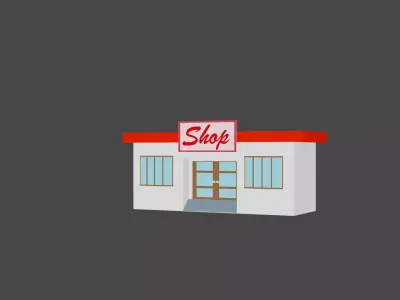 MiniShop shop Free 3D model