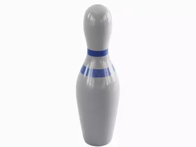 Bowling Pin 02 Low-poly 3D model