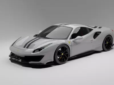 Ferrari 488 Pista 3D model