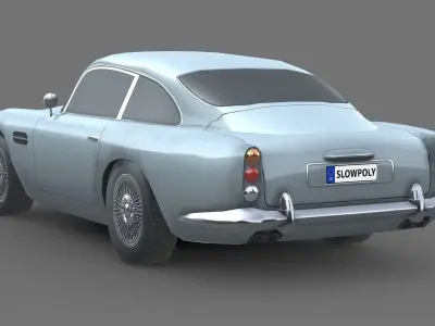 Aston Martin DB5 Classic Low-poly 3D model