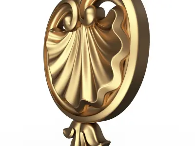 Shell Carved 06 Low-poly 3D model