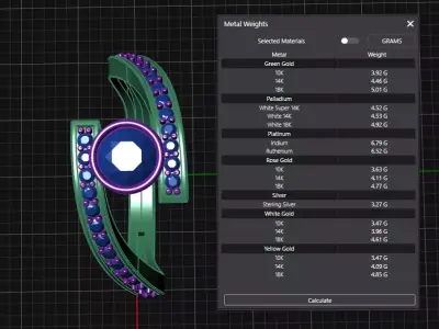 Diamond Marriage cross ring Free 3D print model