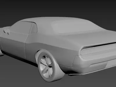 Dodge Challenger 2008  3D print model