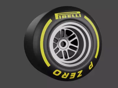 Wheel Of Formula 1 2017 3D model