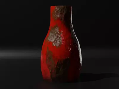 OLD RUSTY VASE IN BLENDER Free low-poly 3D model