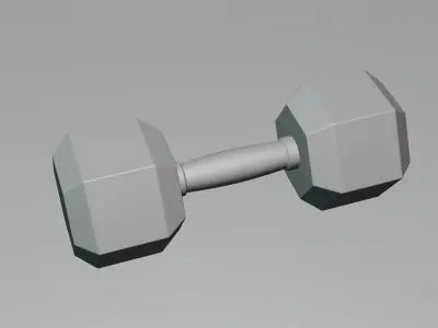 10 Kg Dumbbell 3D model