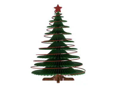 3D Printable Christmas Tree  Easy Print No Supports 3D print model