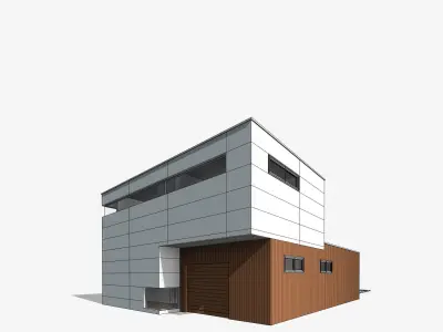 Arce Modern Residential Villa Revit Model 3D model