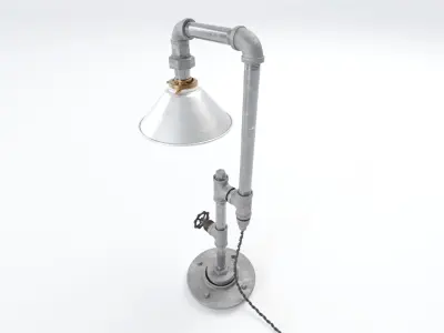  Industrial Tube Lamp 3D model