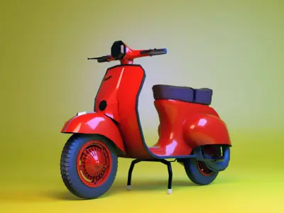 3d vespa miniature for printing 3D print model
