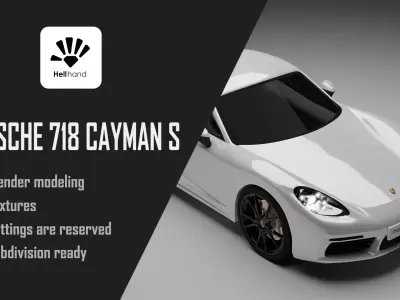 Porsche 718 Cayman S 3D model