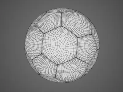 Handball soccer ball 3D model