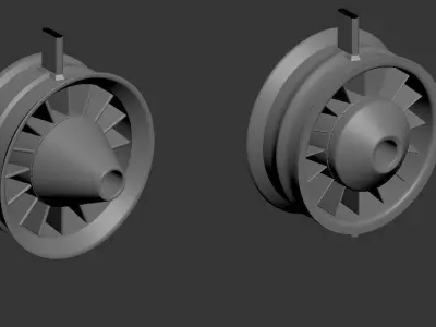 Masterscene of a Windtunel for Vehicles Low-poly 3D model