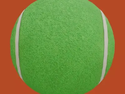 Tenis Ball Low-poly 3D model