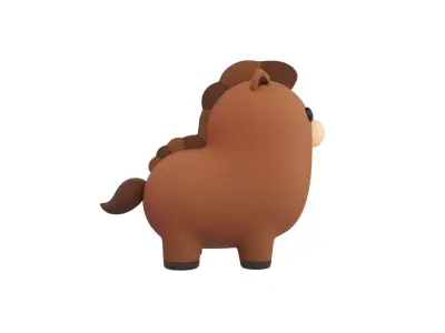 Horse Character 3D model purchase