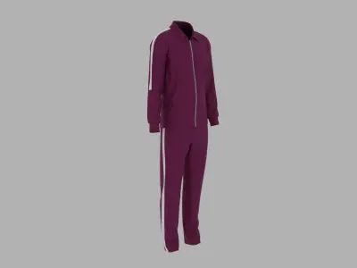 Sport Suit Low-poly 3D model 15