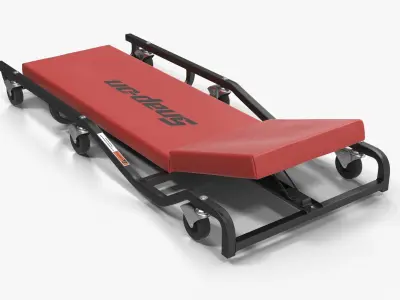 Car Creeper Red JCW65R Low-poly 3D model