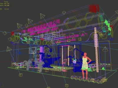 Exhibition - Area - 12X6-3DMAX2009-018 3D model